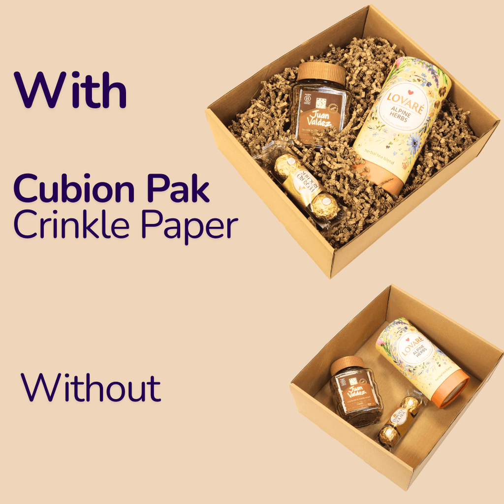 Cut Crinkle paper filling in gift box