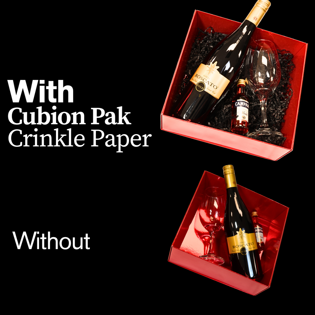 Cubion Pak Black Shredded Cut Crinkle Paper Bulk  Wholesale