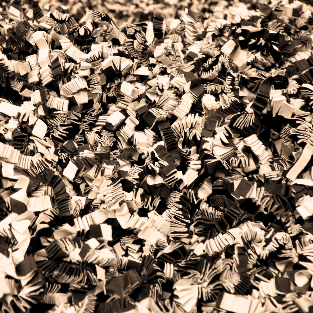 crinkle cut black white paper